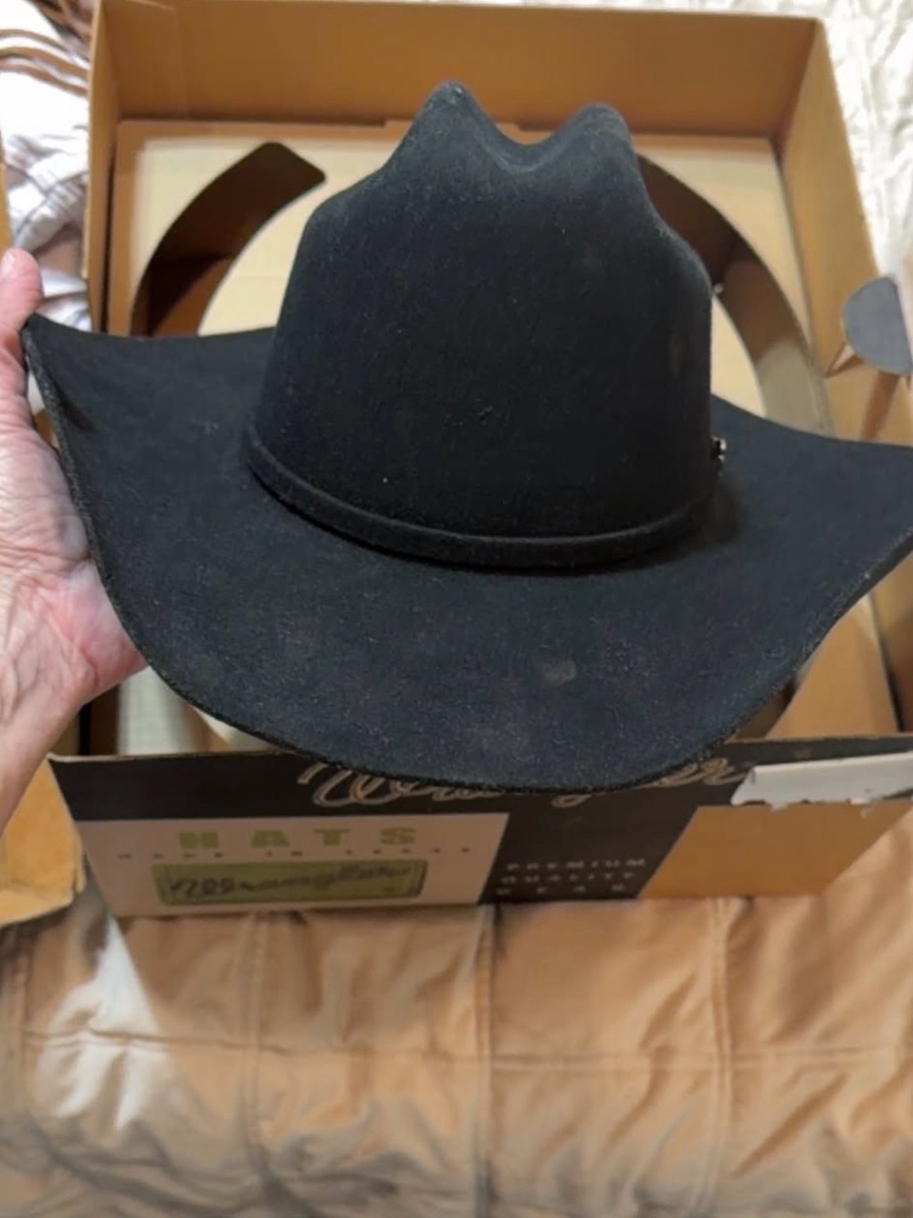 Black Cowboy Hat - Men's Western Felt Hat
